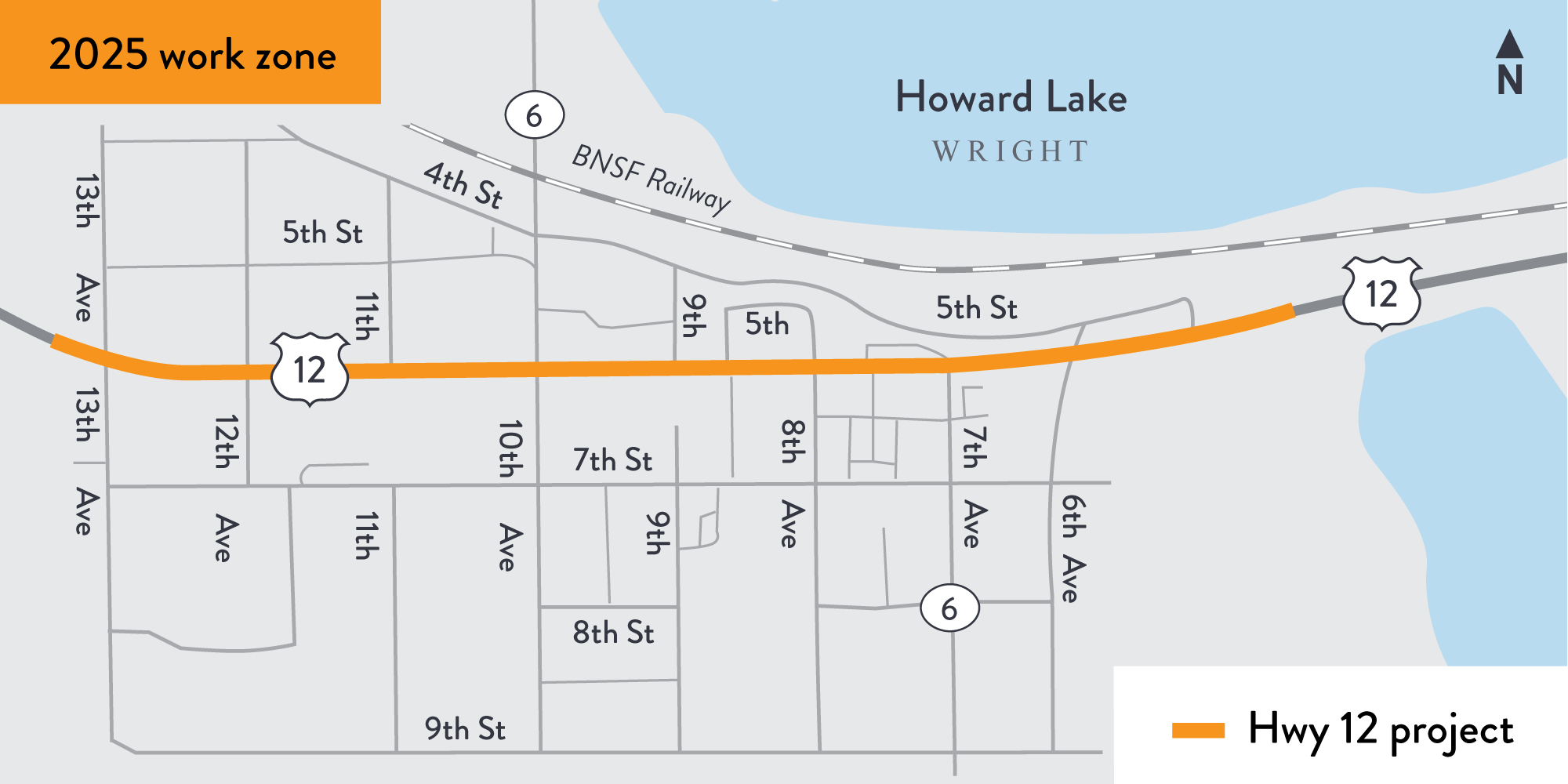 Howard Lake project location map Howard Lake project location map