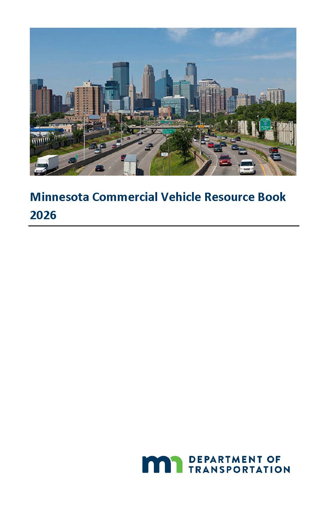 Minnesota Commercial Truck and Passenger Regulations Book Cover