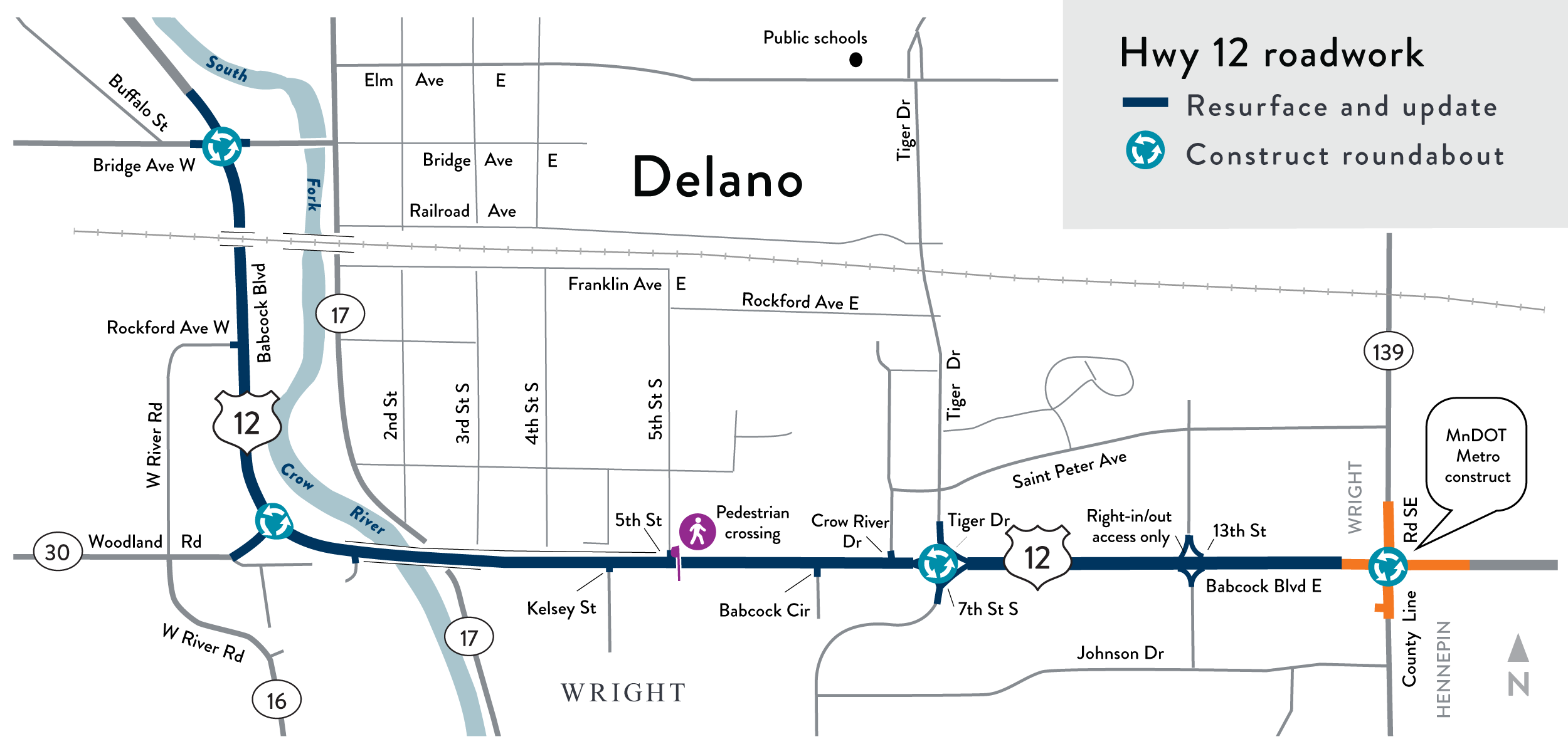 Hwy 12 Delano project map Hwy 12 map in Delano