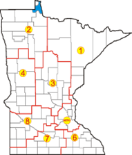 MnDOT district map